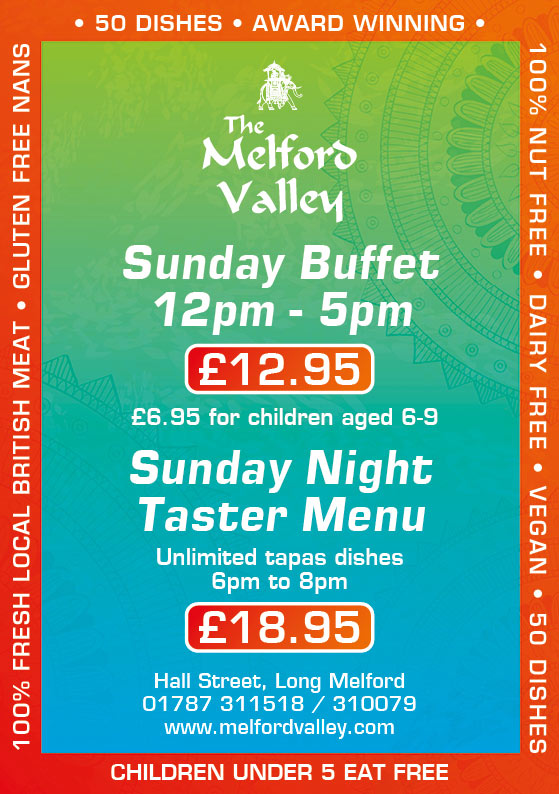 Sunday Buffet - Long Melford - 2023